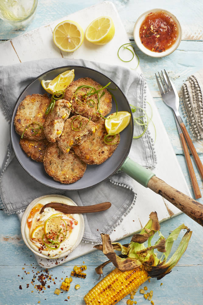 TUNA, CORN & MAIZE MEAL FISH CAKES Recipe Image