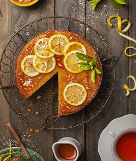 LEMON & ALMOND MAIZE MEAL CAKE Recipe Image